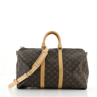 Louis Vuitton Keepall Bandouliere Bag Monogram Canvas 45