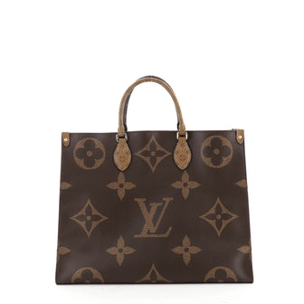Louis Vuitton OnTheGo Tote Limited Edition Reverse Monogram Giant GM