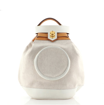 Hermes Sac Sumac Shoulder Bag Toile with Leather 33