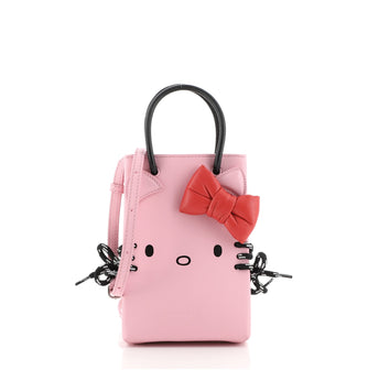 Balenciaga Hello Kitty Shopping Tote Printed Leather Mini