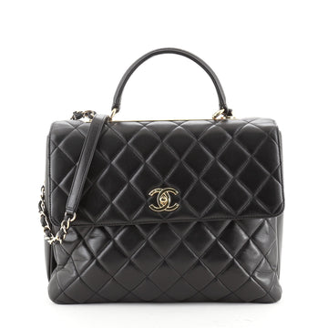 Chanel Trendy CC Top Handle Bag Quilted Lambskin Large