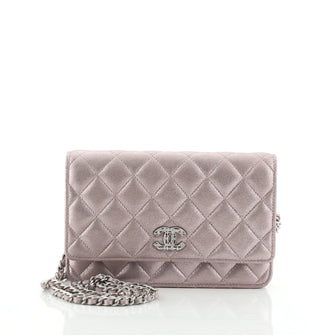 Chanel Paris-Salzburg Wallet on Chain Quilted Iridescent Calfskin