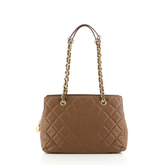 Chanel Diamond CC Chain Tote Quilted Lambskin Medium