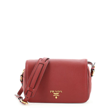 Prada Flap Zip Crossbody Bag Vitello Phenix Small