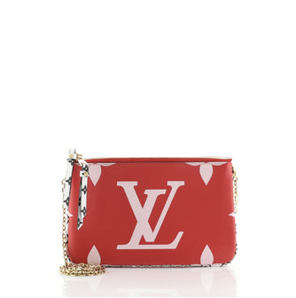 Louis Vuitton Double Zip Pochette Limited Edition Colored Monogram Giant