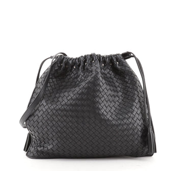 Bottega Veneta Drawstring Tassel Tote Intrecciato Nappa Medium