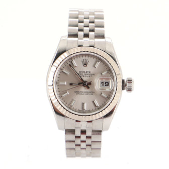 Oyster Perpetual Datejust Automatic Watch Stainless Steel and White Gold 26