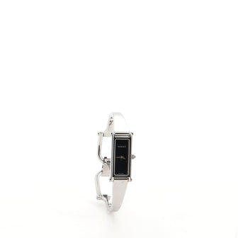 Gucci G-Frame Rectangular Bangle Quartz Watch Stainless Steel 12
