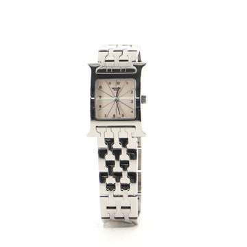 Hermes Heure H Quartz Watch Stainless Steel 21