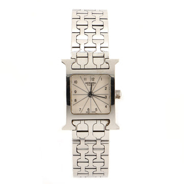Hermes Heure H Quartz Watch Stainless Steel 21