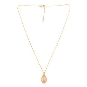 Cartier Double C de Cartier Pendant Necklace 18K Pink Gold with Diamonds