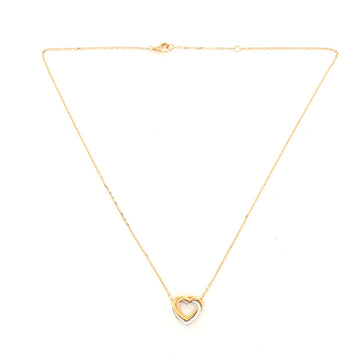 Cartier Trinity de Cartier Heart Pendant Necklace 18K Tricolor Gold with Diamonds