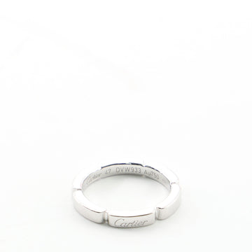Cartier Maillon Panthere Wedding Band Ring 18K White Gold