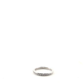 Tiffany & Co. Half Eternity Band Ring Platinum and Diamonds