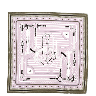 Hermes Coaching Bandana Scarf Cashmere and Silk 55