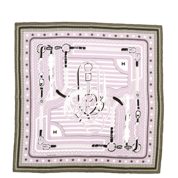 Hermes Coaching Bandana Scarf Cashmere and Silk 55