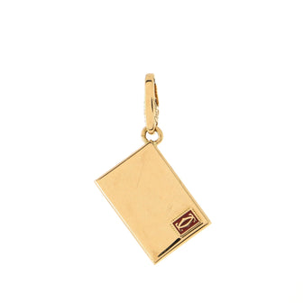 Cartier Envelope Pendant Necklace 18K Yellow Gold