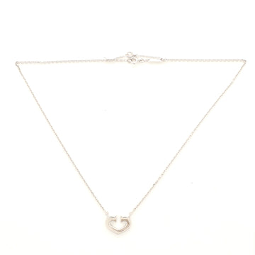 Cartier C Heart de Cartier Pendant Necklace 18K White Gold