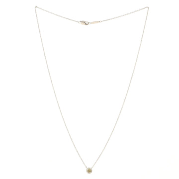 Tiffany & Co. Soleste Round Pendant Necklace Platinum with Yellow and White Diamonds Small
