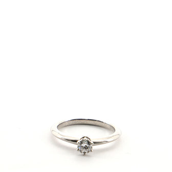 Tiffany & Co. Solitaire Ring Platinum with RBC Diamond D/IF .22CT