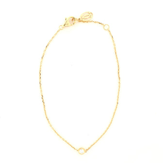 Cartier Diamants Legers Bracelet 18K Yellow Gold and Diamond Small