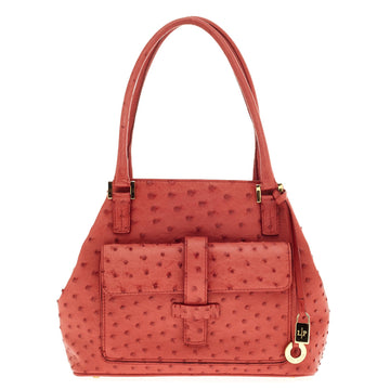 Loro Piana Globe Tote Ostrich Mini