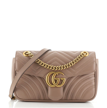 Gucci GG Marmont Flap Bag Matelasse Leather Small