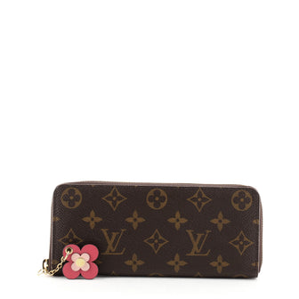 Louis Vuitton Clemence Wallet Limited Edition Blooming Flowers Monogram Canvas