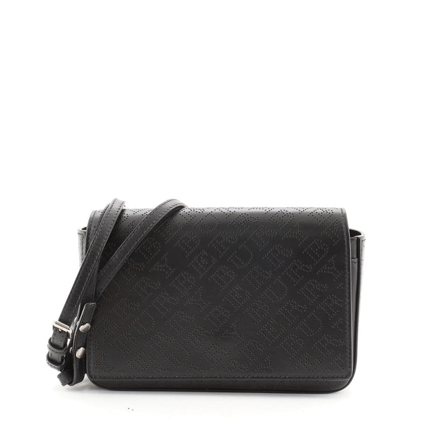 Burberry Hampshire Perforated Leather Crossbody Bag