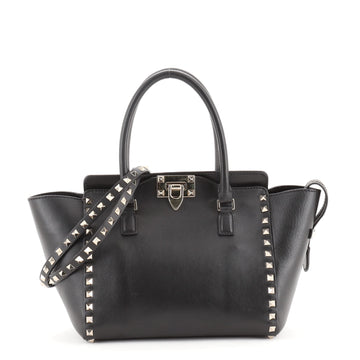 Valentino Rockstud Tote Rigid Leather Small