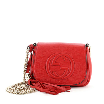 Gucci Soho Chain Crossbody Bag Leather Small