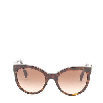Chanel Pantos Signature Round Sunglasses Tortoise Acetate