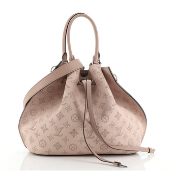 Louis Vuitton, Bags, Louis Vuitton Girolata Handbag Mahina Leather Pink