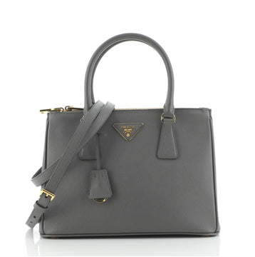 Prada Galleria Double Zip Tote Saffiano Leather Medium
