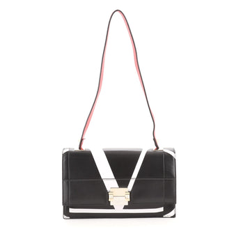 Valentino The Case Shoulder Bag Printed Leather Medium