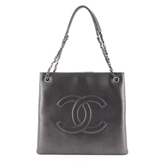 Chanel Accordion Timeless Tote Iridescent Calfskin Large
