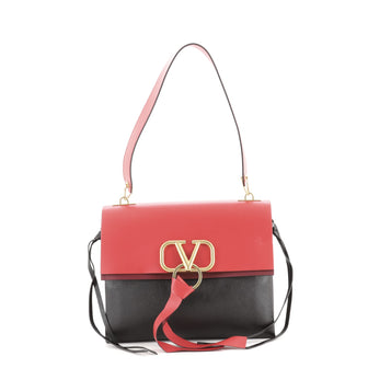 Valentino VRing Shoulder Bag Leather Medium