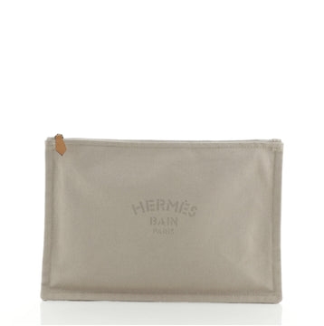 Hermes Flat Yachting Pouch Toile MM