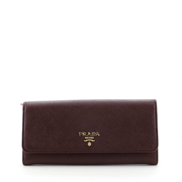 Prada Flap Wallet Saffiano Leather Long