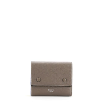 Celine Multifunction Flap Wallet Leather Small