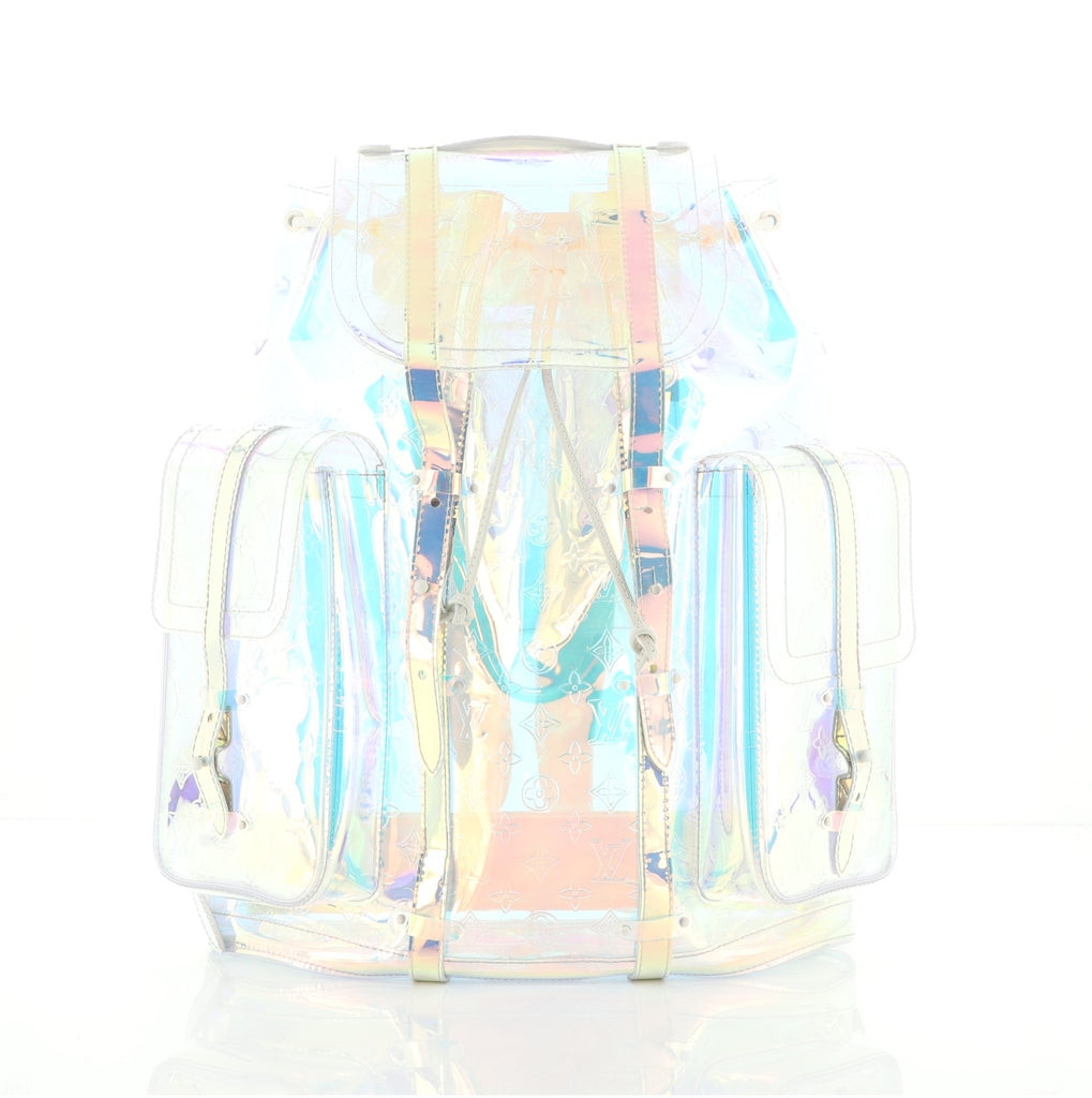 A LIMITED EDITION PRISM MONOGRAM PVC CHRISTOPHER GM BACKPACK BY