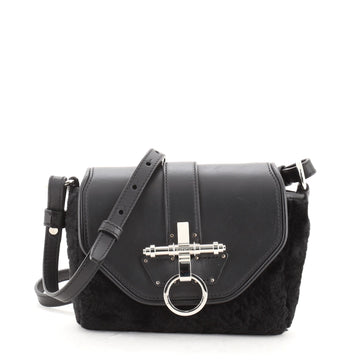 Givenchy Obsedia Coney Crossbody Bag Leather with Fur Small