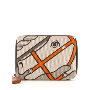 Hermes Steeple Wallet Toile PM