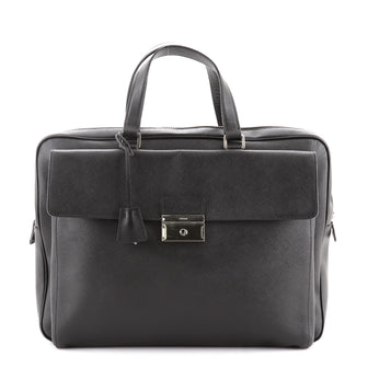Prada Front Pocket Briefcase Saffiano Leather