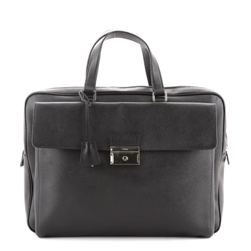 Prada Front Pocket Briefcase Saffiano Leather