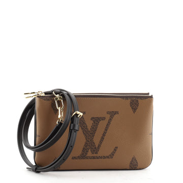 Louis Vuitton Double Zip Pochette Limited Edition Reverse Monogram Giant