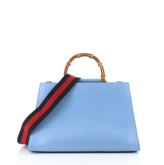 Gucci Nymphaea Top Handle Bag Leather Medium