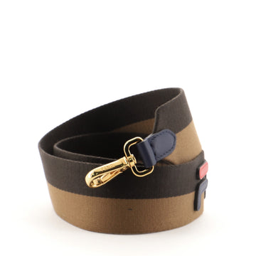 Fendi Mania Strap You Shoulder Strap Canvas with Applique