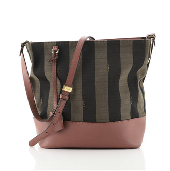 Fendi Pequin Bucket Bag Canvas Medium