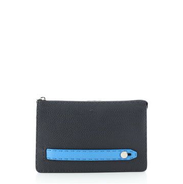 Fendi Selleria Zip Clutch Leather Small